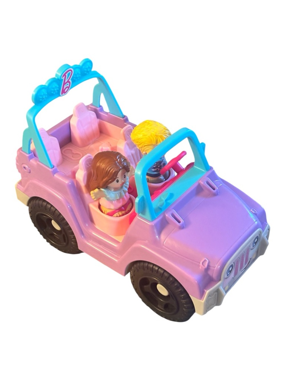 Fisher-Price Barbie Beach Cruiser Toy Jeep with Figures in great condition
